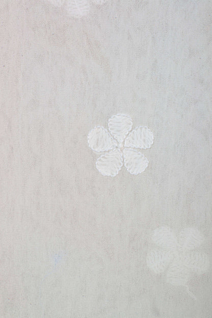 Chikankari Dress Material (Shirt+Bottom) with cut-dana work, Fine Georgette, Color-Acru