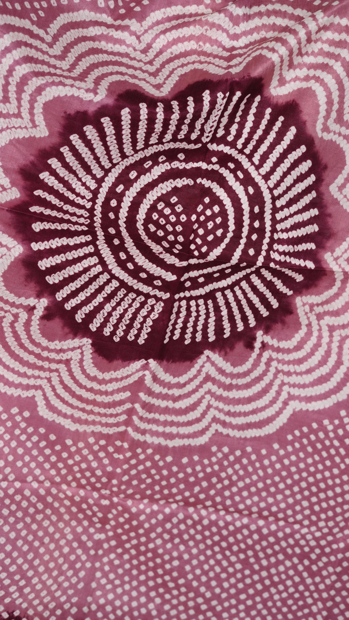 Gujrati Bandhej Dupatta, Gajji Silk, Color-Brown