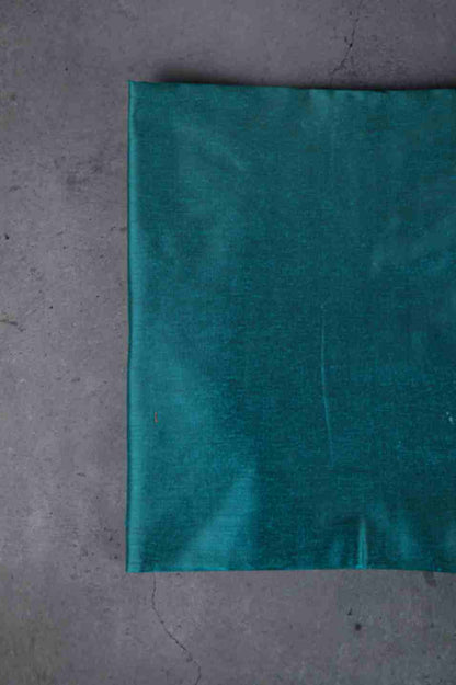 Banaras Brocade Dress Material, Rayon, Color-Teal w/Copper Zari